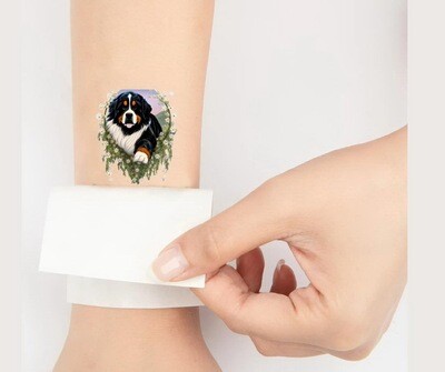 D´Bern Designe Berner temporary Tattoo sticker M / 6 stickers included