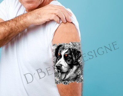 D´Bern Designe Berner temporary Tattoo sticker A1