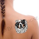 D´Bern Designe Berner temporary Tattoo sticker / 2 stickers