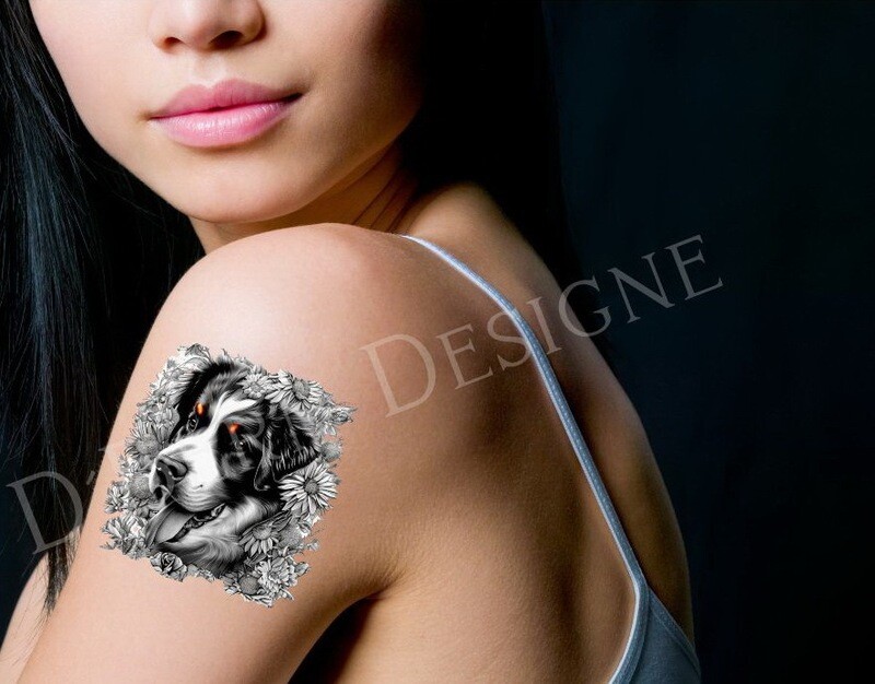 D´Bern Designe Berner temporary Tattoo sticker BM / 4 stickers