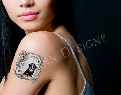 D´Bern Designe Berner temporary Tattoo sticker BMD1/ 4 stickers