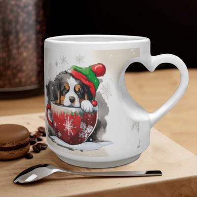 ​D˙Bern Designe Winter Santa diatomaceous earth,handmade big mug
