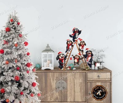 D˙Bern Designe  Santa Berners IN and OUTside  Berner H metal sign in COLORS