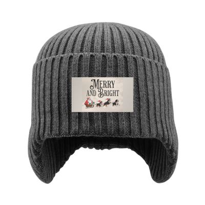 D´Bern Designe Knitted Ear Flap Hat  / in 4 colors