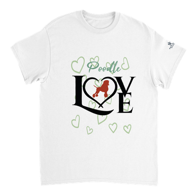 ​Barking House Premium heavyweight Unisex Poodle LoveA T-shirt /in 3 colors
