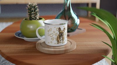 D˙Bern Designe enamel 350ml /12 oz mug