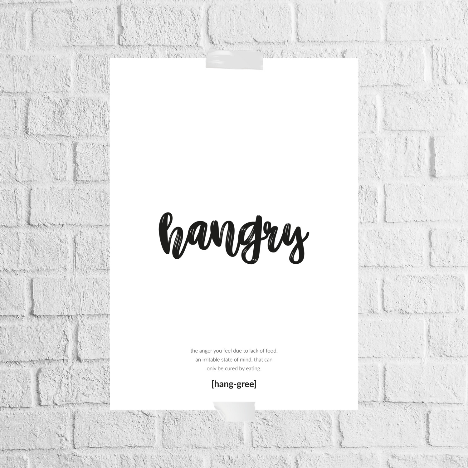 Hangry | Poster (A3)