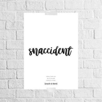 Snaccident | Poster (A3)