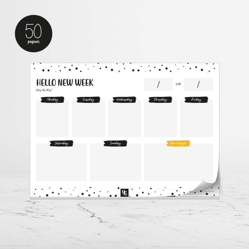 Hello New Week | Planner (A4)