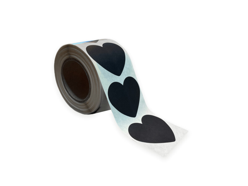 Heart Black | Sluitstickers (12st.)