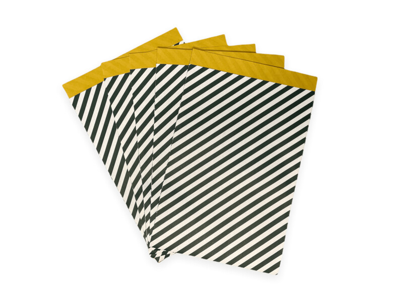 Petrol Stripes | L inpakzakjes (5st.)