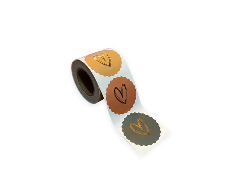Heart Gold Multi | Sluitstickers (12st.)