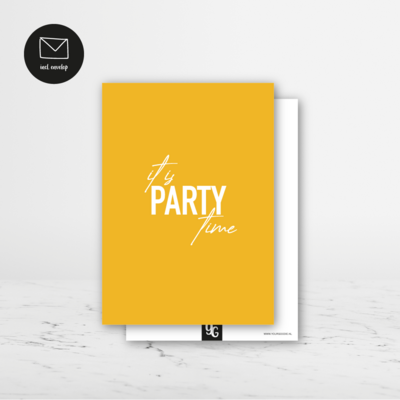 It is party time | Kaart (A6)