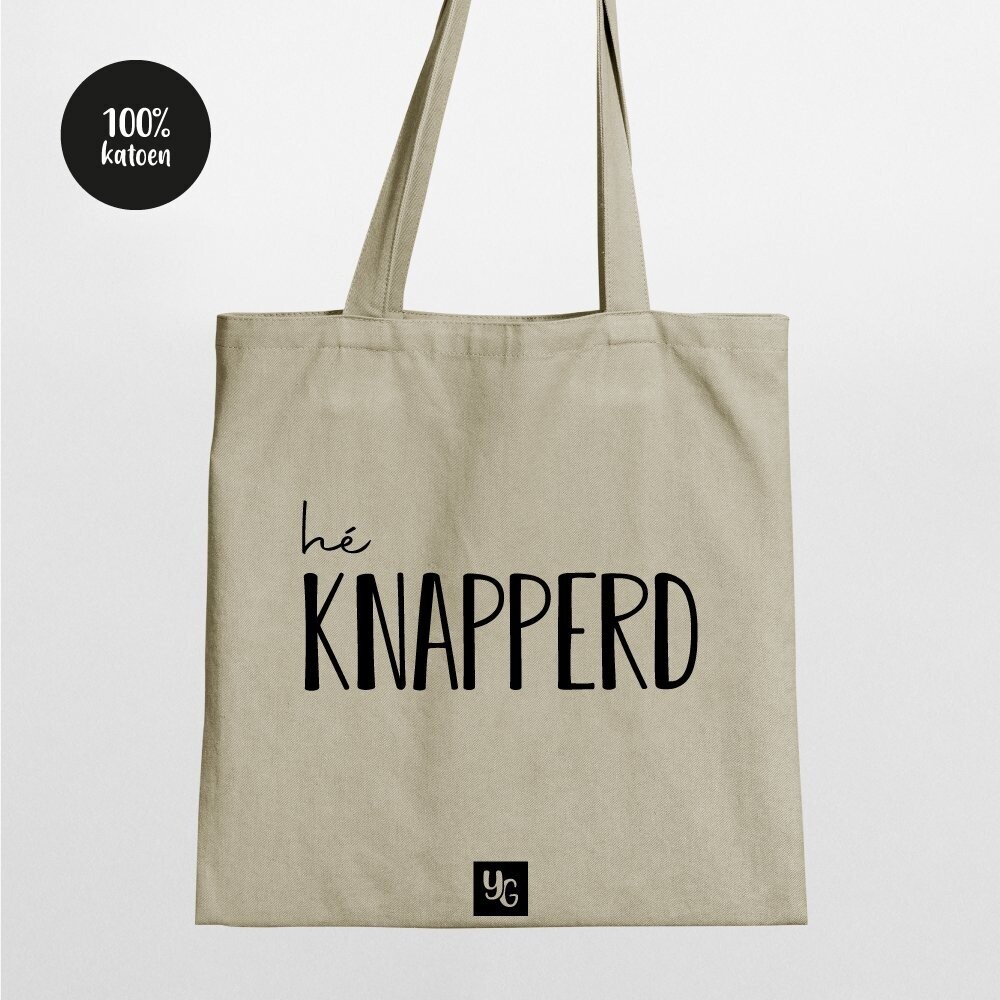 Hé knapperd | Tas Ecru