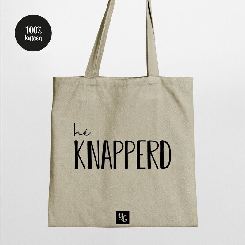 Hé knapperd | Tas Ecru