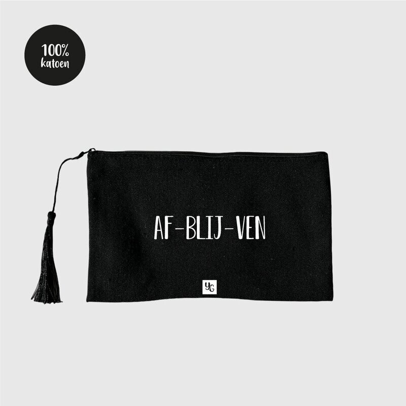 Af-blij-ven | Etui Zwart