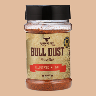 Rum and Que Bull Dust 200g Shaker