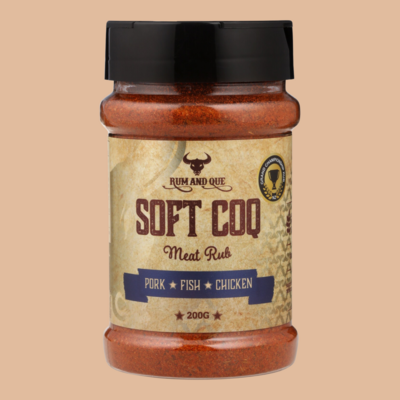 Rum and Que Soft Coq 200g Shaker