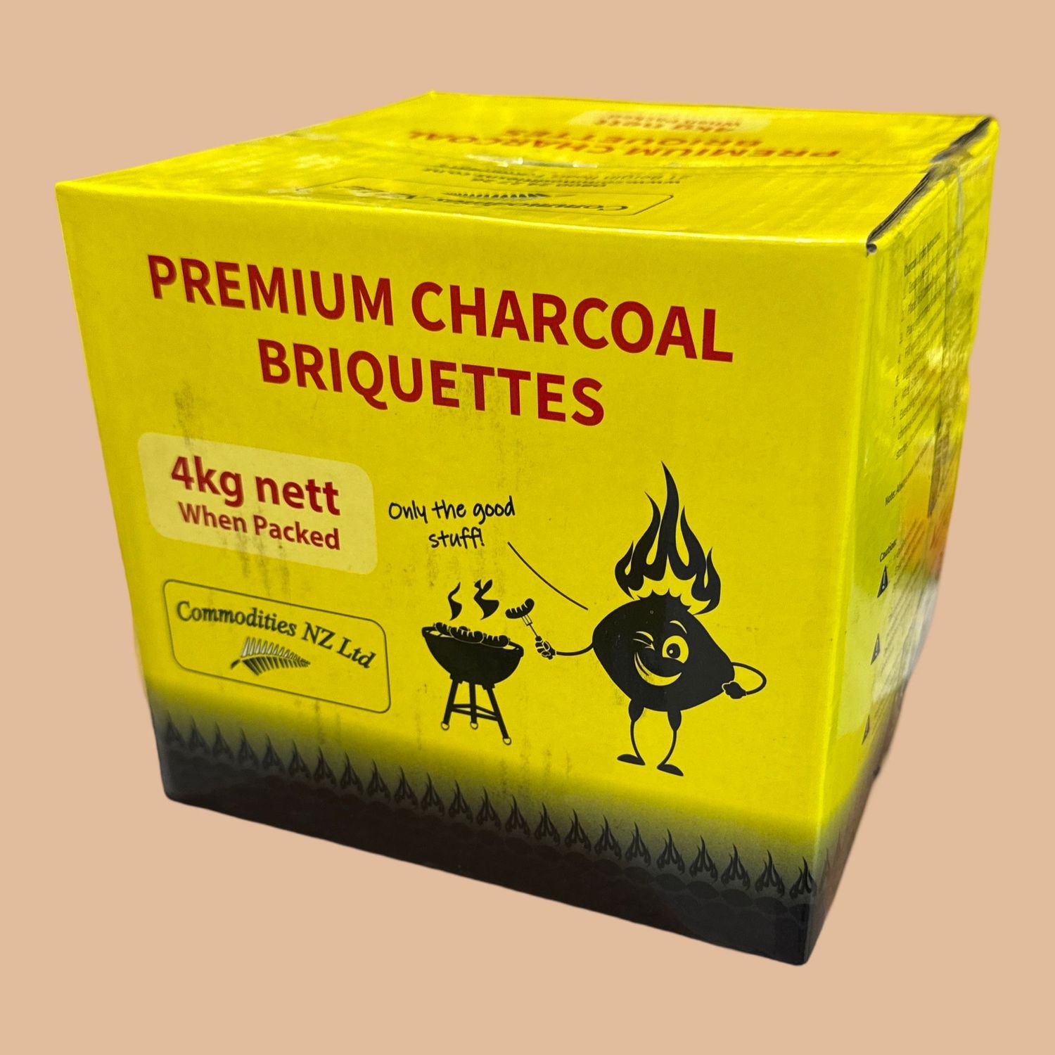 Commodities NZ Premium Charcoal Briquettes 4kg