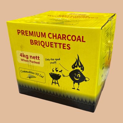 Commodities NZ Premium Charcoal Briquettes 4kg Commodities NZ Premium Charcoal Briquettes 4kg
