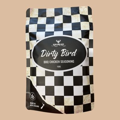 Rum and Que Dirty Bird BBQ Chicken Seasoning 150g Pouch Rum and Que Dirty Bird BBQ Chicken Seasoning 150g Pouch