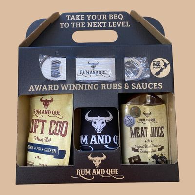Rum and Que Wing Kit Gift Box