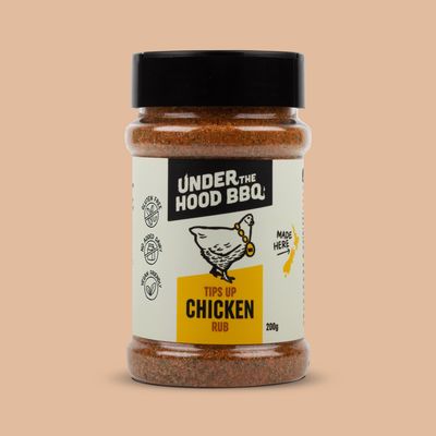 Under The Hood BBQ Tips Up Chicken Rub 200g Under The Hood BBQ Tips Up Chicken Rub 200g