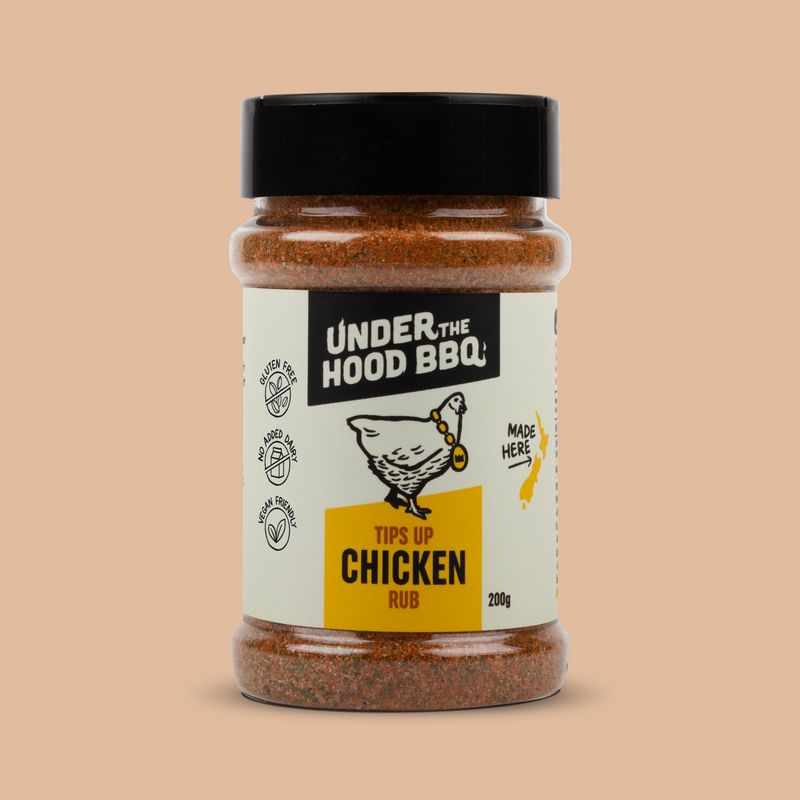 Under The Hood BBQ Tips Up Chicken Rub 200g