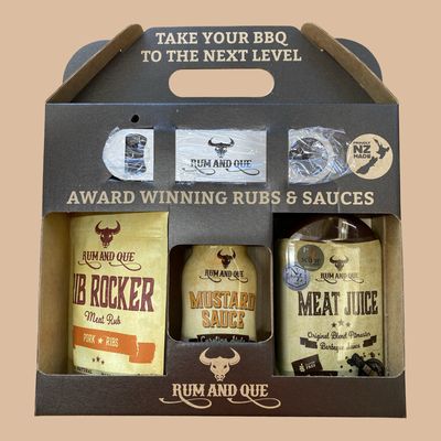 Rum and Que Rib Kit Gift Box Rum and Que Rib Kit Gift Box