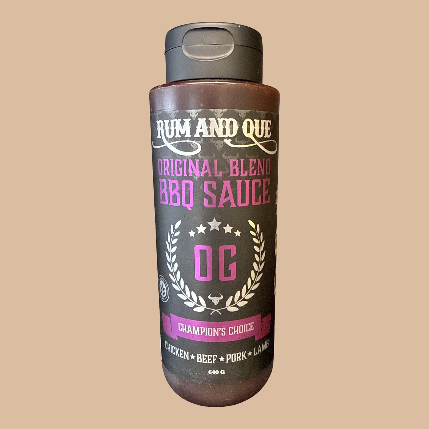 Rum and Que OG BBQ Sauce 640g Bottle