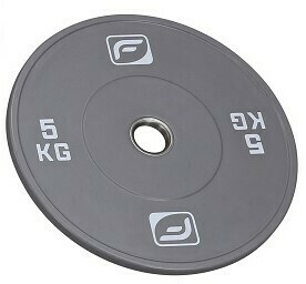 Bumper Plates farbig, 50er Aufnahme - grau 5 kg -