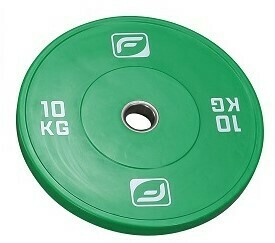 Bumper Plates farbig, 50er Aufnahme - grün 10 kg -