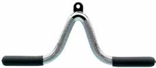 Trizepsgriff, gebogen, mit Gummigriff (triceps grip with rubber covers)