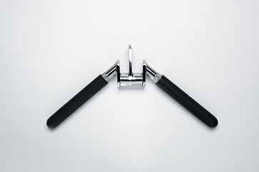 Trizepsstange, W-Form, Gummigriff (triceps bar, rub. covers, w-type)