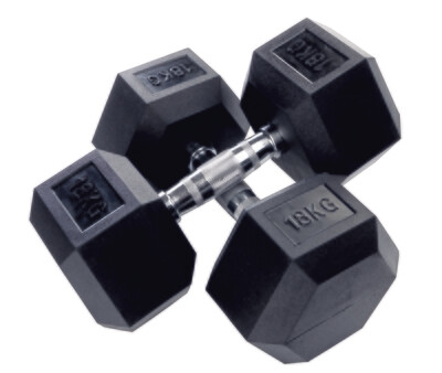 Hexagonhantel (Profi) gummiert von 1 kg - 40 kg ( 1kg Steigerung)
