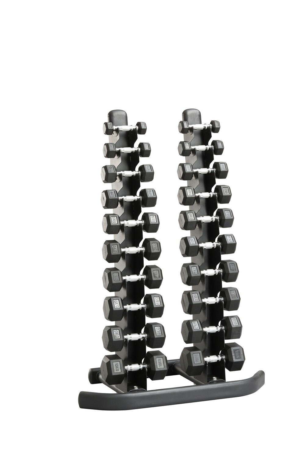 Hexagonhantelsatz 1 kg - 10 kg inkl. Ablage