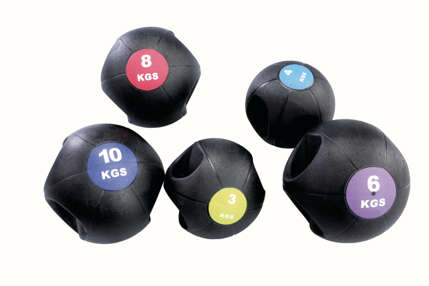 Medizinbälle mit Griff 3 kg - 10 kg ( 1kg Steigerung )