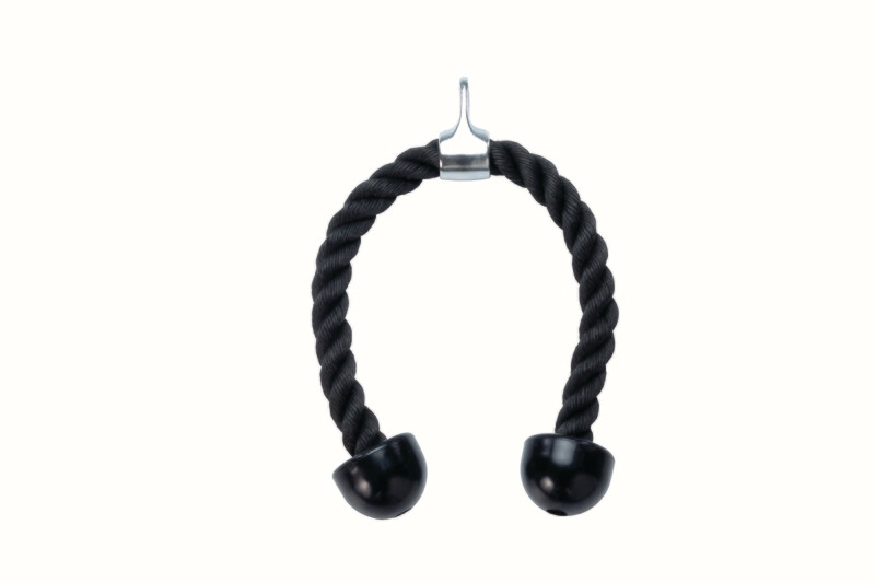 Trizeps Seil schwarz Nylon 70 cm