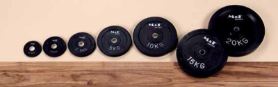 Gummischeibe 1,25 kg, schwarz 30er Aufnahme