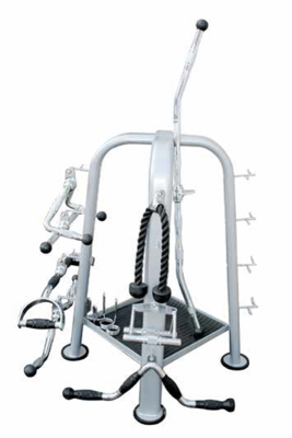 Zugstangenständer, grau (rack for lat bars)