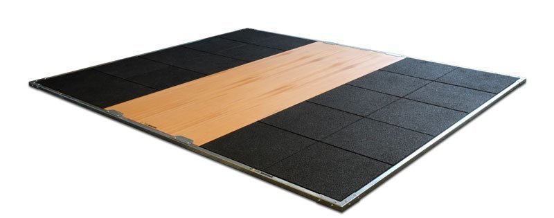 Stemmboden/ Trainingsboden für Gewichtheben      B: 305cm x L: 255cm x 3cm