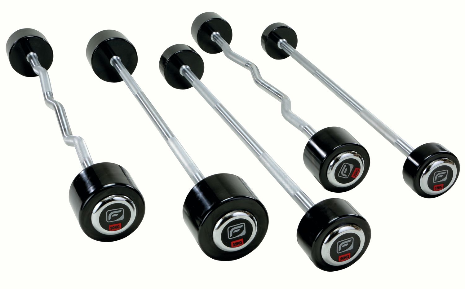 Polyurethan Langhanteln von 10 kg - 55 kg (Steigerung 5 kg)