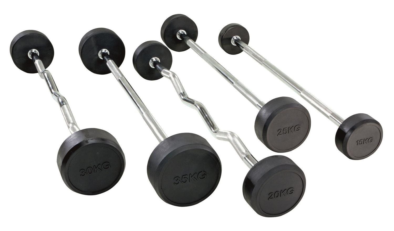Monoblock SZ-Langhanteln von 10 kg - 55 kg (Steigerung 5 kg)