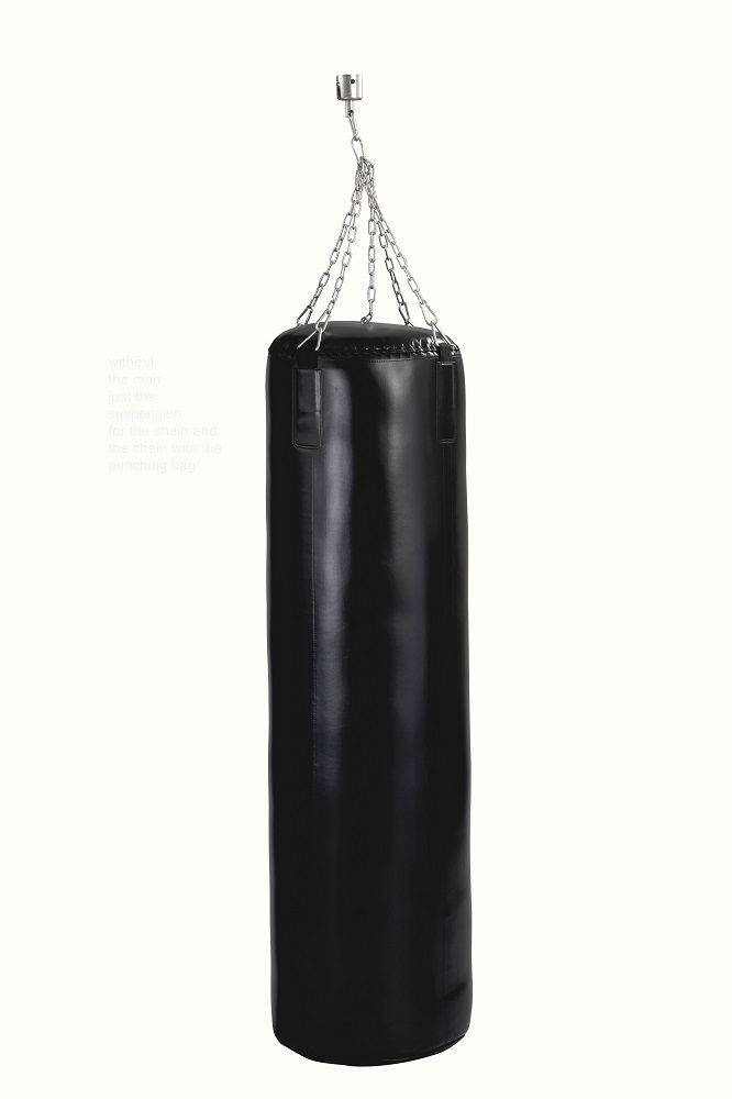 Boxsack schwarz gefüllt - 150 cm x 42 cm x 42 cm - 65kg