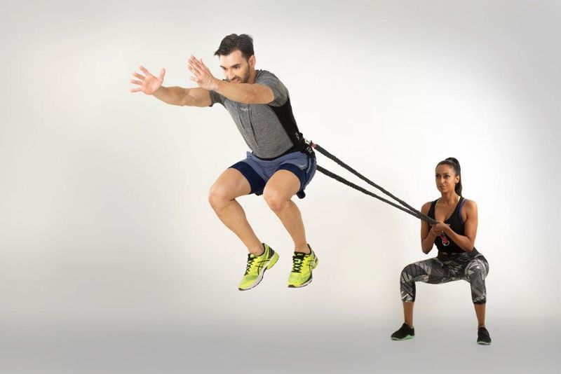 Long-Jump-Trainer - breiter Gurt - variabel einstellbar