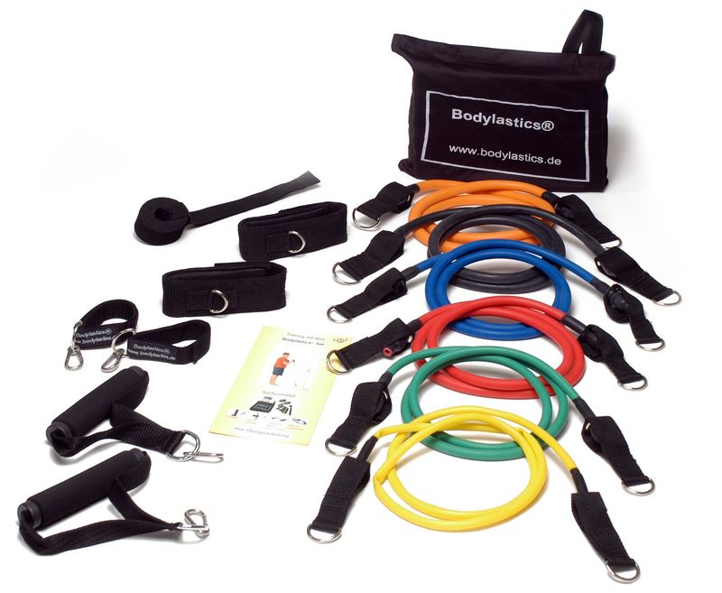 Tube-Set Bodylastic &quot;Strongmen&quot; - 6 Stärken - farbig