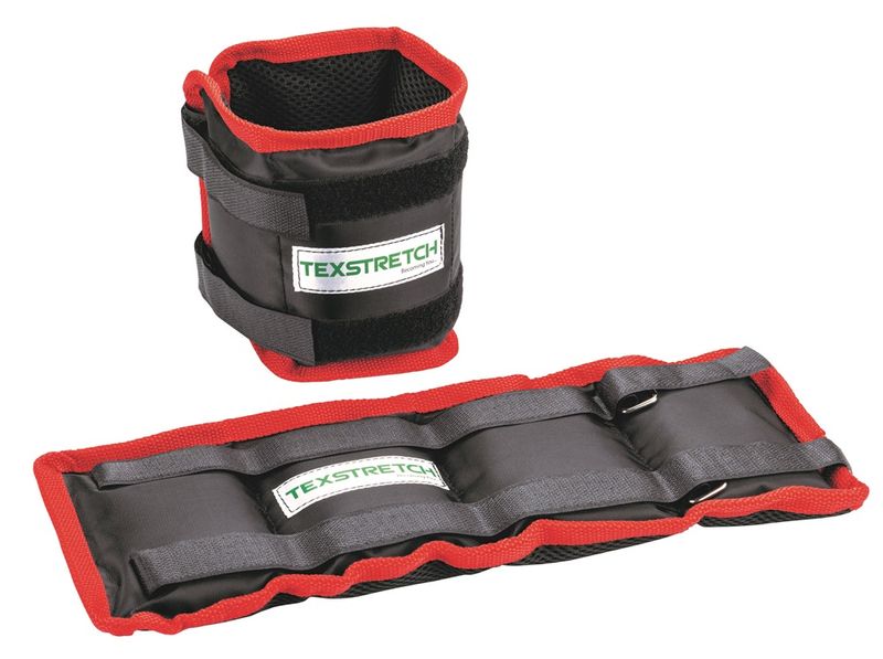 Gewichtsmanschette 2 x 1kg  ( Paar ) - rot/schwarz
