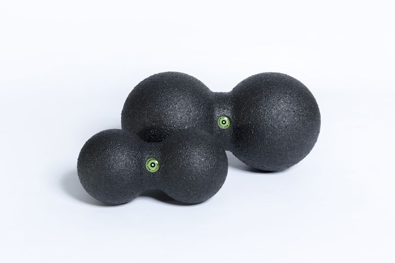Faszien-Duo-Ball Blackroll   12 cm - schwarz