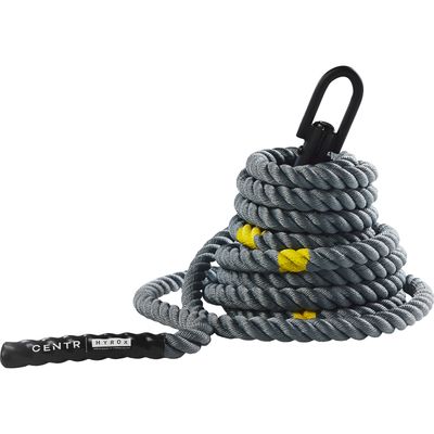 Rope Hyrox-Competition - Länge 15 m - schwarz m. Markierungen