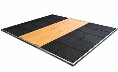 Stemmboden/ Trainingsboden für Gewichtheben      B: 305cm x L: 255cm x 3cm